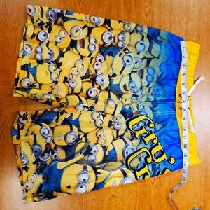 Kids minion shorts size large